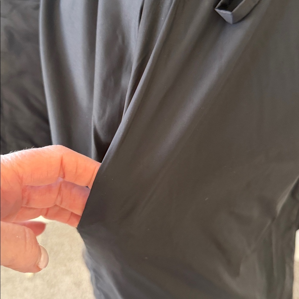 Eileen Fisher Hooded Black Winter Anorak, S/P, VGUC - Picture 4 of 12